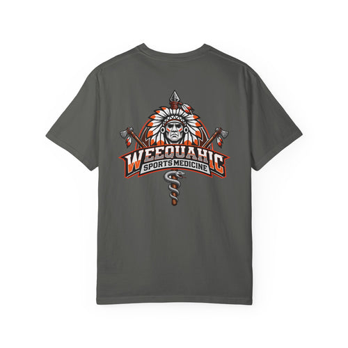 Weequahic Sports Medicine T-Shirt comfort color — Vintage Tribal Mascot Graphic - Whimsical Wolf