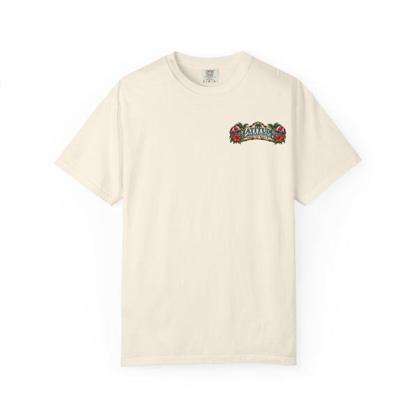 Margaritaville Latitude Beach Scene T-Shirt — ‘University of Alabama’ Souvenir