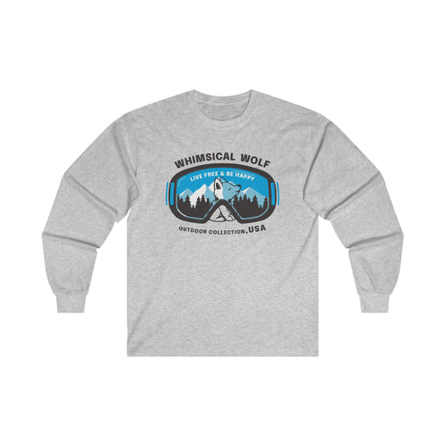 Whimsical Wolf Snow Goggles Long Sleeve