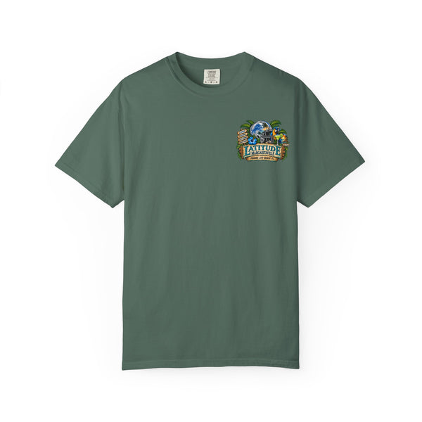 Detroit Lions Latitude Margaritaville Beach Football T-Shirt — Tropical Detroit Lions Fan Tee