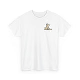 Whimsical Wolf Mummy Tee — Egyptian Pyramid Graphic T-Shirt