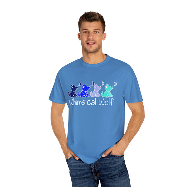 4 Shades of Blue Whimsical Wolf - Whimsical Wolf