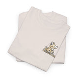 Whimsical Wolf Mummy Tee — Egyptian Pyramid Graphic T-Shirt