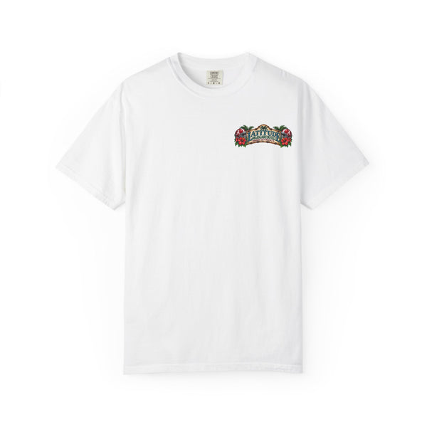 Margaritaville Latitude Beach Scene T-Shirt — ‘University of Alabama’ Souvenir
