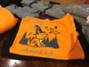Orange Halloween Short Sleeve with Whimsical Wolf Witch design - Whimsical Wolf