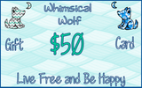 $50 Gift Card - Whimsical Wolf