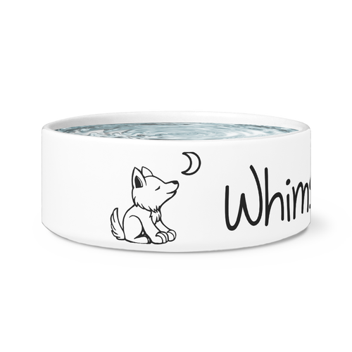 Whimsical Wolf Dog Bowl - Whimsical Wolf