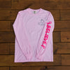 Breast Cancer Pink Long Sleeve with Circle Breast Cancer Design - Whimsical Wolf