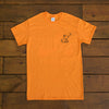 Orange Halloween Short Sleeve with Whimsical Wolf Witch design - Whimsical Wolf