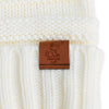 Ivory Knit Cuffed Beanie - Whimsical Wolf