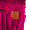 Pink Knit Cuffed Beanie - Whimsical Wolf