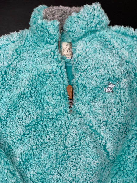 Aqua Sherpa with Whimsical Wolf Logo - Whimsical Wolf