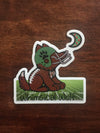 Football Whimsical Wolf Sticker 2.5