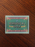 Vintage Whimsical Wolf Rectangular Sticker 3.5 