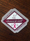 Breast Cancer Diamond Design  Sticker 3.5